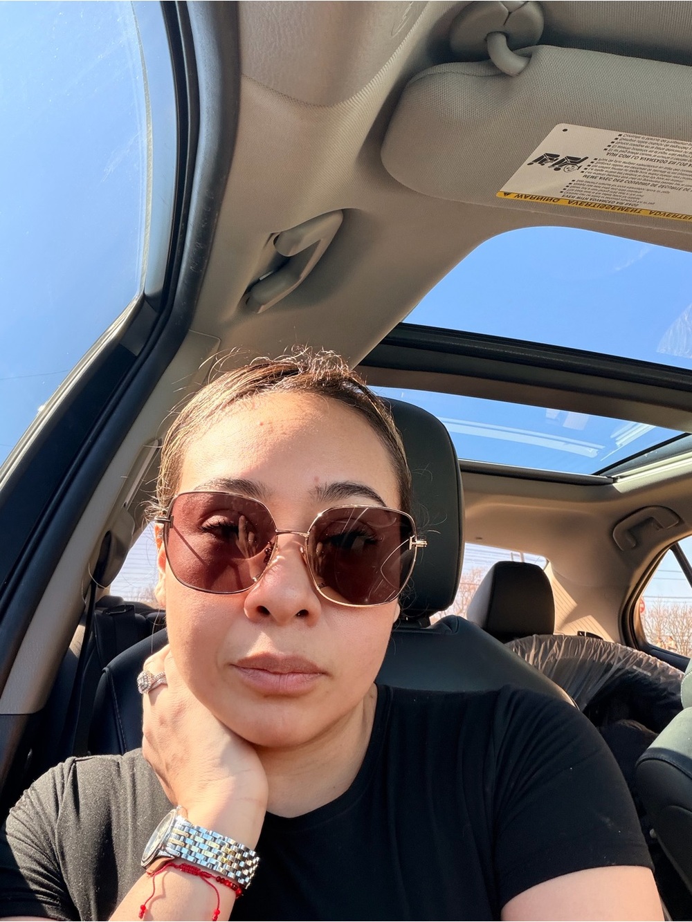 Tom Ford Brown Round Gradient Sunglasses